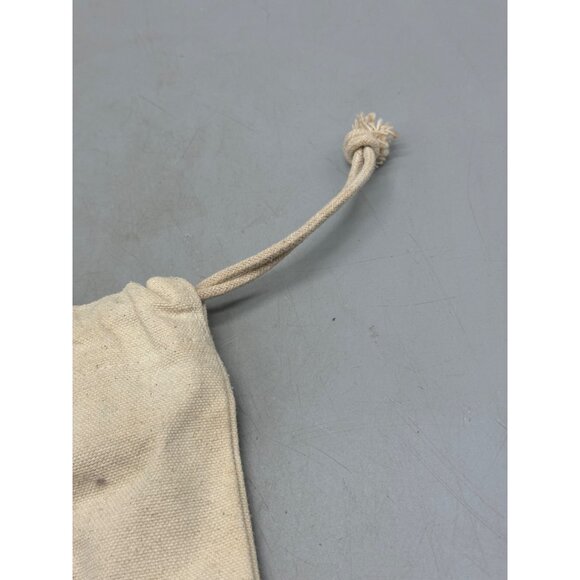 Canvas Drawstring Bag With Clothespin Print Cream color 10.5x11" READ - Picture 6 of 6